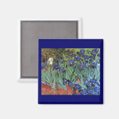 ヴァンゴッホアイリス(F608)ヴィンテージファインアート マグネット (正面/裏面)