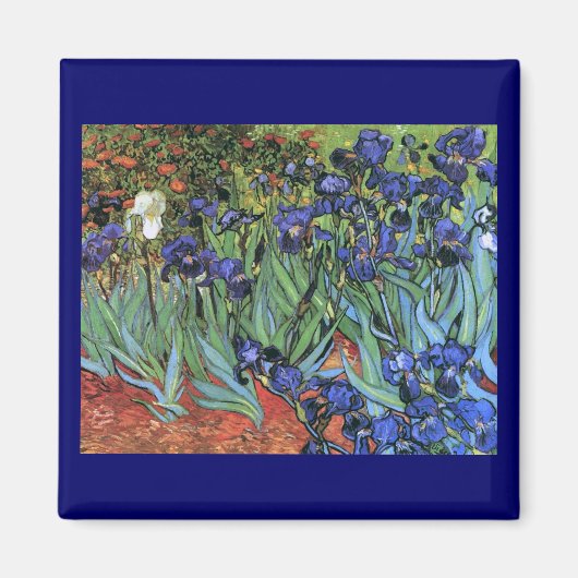 ヴァンゴッホアイリス(F608)ヴィンテージファインアート マグネット (正面)