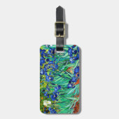 ヴァンゴッホアイリス(F608)ヴィンテージファインアート ラゲッジタグ (正面縦)