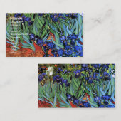 ヴァンゴッホアイリス(F608)ヴィンテージファインアート 名刺 (正面/裏面)