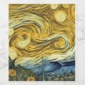 ヴァンゴッホアートアイディア ワインラベル (シングルラベル)