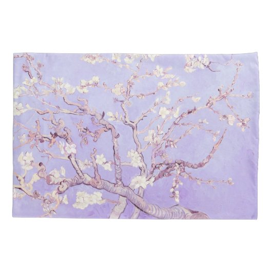 ヴァンゴッホアーモンドフラスラベンダー 枕カバー (裏面)