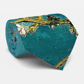 ヴァンゴッホアーモンドフラムスクラシックズ印象派 ネクタイ (ロール)