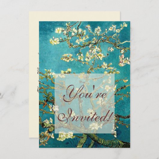 ヴァンゴッホアーモンドフラムスクラシックズ印象派 招待状 (正面/裏面)