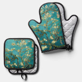 ヴァンゴッホアーモンドフラムスクラシックズ印象派 鍋つかみ&鍋敷きセット (正面/裏面)