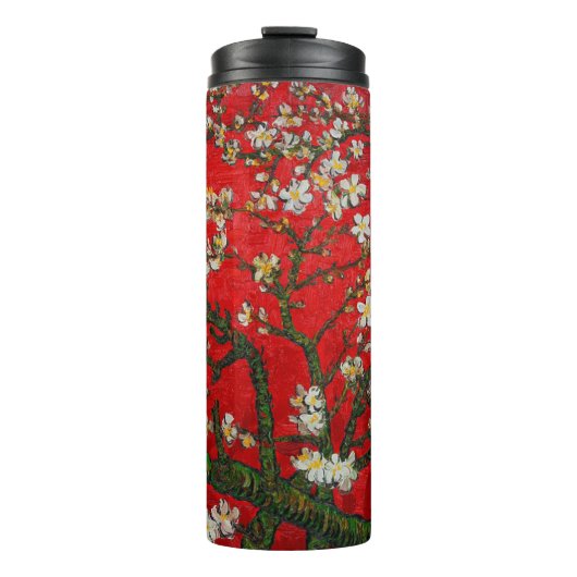 ヴァンゴッホアーモンドフラワーズレッド タンブラー (正面)