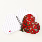 ヴァンゴッホアーモンドフラワーズレッド ノートブック (内部)