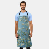 ヴァンゴッホアーモンドブロッサム絵を描フローラ エプロン (着用した状態)
