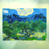 ヴァンゴッホオリーブの木が山の景色を ウィンドウサイン (シート3)