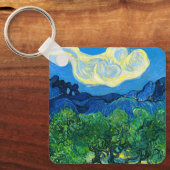 ヴァンゴッホオリーブの木が山の景色を キーホルダー (正面)