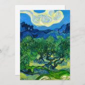 ヴァンゴッホオリーブの木が山の景色を セーブザデート (正面/裏面)