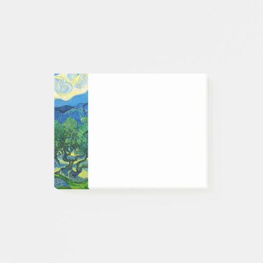 ヴァンゴッホオリーブの木が山の景色を ポストイット (正面)
