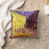 ヴァンゴッホカフェテラスアットナイトヴィンテージアートピロー クッション (ブランケット)