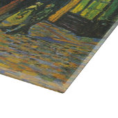 ヴァンゴッホカフェテラスフランスの通りシーン カッティングボード (角)