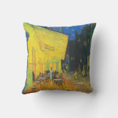 ヴァンゴッホカフェテラスフランスの通りシーン クッション (裏面)