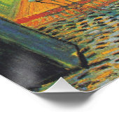 ヴァンゴッホカフェテラスフランスの通りシーン ポスター (コーナー)