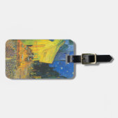 ヴァンゴッホカフェテラスフランスの通りシーン ラゲッジタグ (正面横)