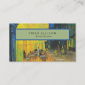 ヴァンゴッホカフェテラスフランスの通りシーン 名刺 (正面)
