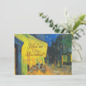 ヴァンゴッホカフェテラスフランスの通りシーン 招待状 (スタンド正面)