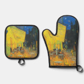 ヴァンゴッホカフェテラスフランスの通りシーン 鍋つかみ&鍋敷きセット (正面)