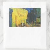 ヴァンゴッホカフェテラスフランスの通りシーン 長方形シール (バッグ)