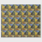 ヴァンゴッホカフェテラス後印象派 ラッピングペーパー (フラット)