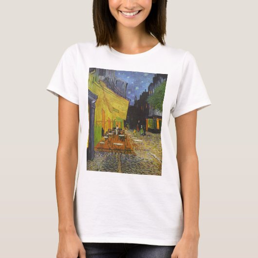 ヴァンゴッホカフェテラス後印象派 Tシャツ (正面)