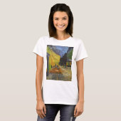 ヴァンゴッホカフェテラス後印象派 Tシャツ (正面フル)