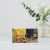 ヴァンゴッホカフェテラス(F467)ファインアート 名刺 (スタンド正面)