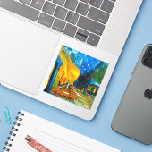 ヴァンゴッホカフェテラスat Night シール (ノートパソコンとiPhone)
