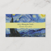 ヴァンゴッホクラシックの絵を描星の夜 名刺 (正面)