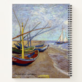 ヴァンゴッホコレクション魚釣りボーツノート ノートブック (裏面)