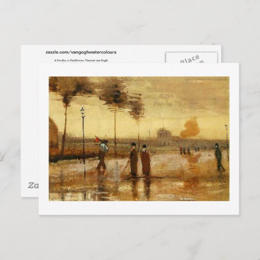 ヴァンゴッホサンデーインドホーフェンファインアート ポストカード (正面/裏面)