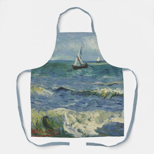 ヴァンゴッホシースケープアットサイントマリーデラメール エプロン (正面)