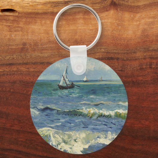 ヴァンゴッホシースケープアットサイントマリーデラメール キーホルダー (裏面)