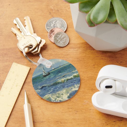 ヴァンゴッホシースケープアットサイントマリーデラメール キーホルダー (デスク)
