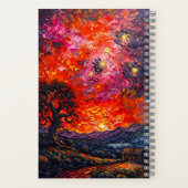 ヴァンゴッホスタイルキャンプファイア ノートブック (裏面)