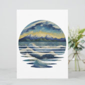 ヴァンゴッホスタイルペインティングセット夕日の海 カード (スタンド正面)