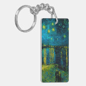ヴァンゴッホスターリーナイトオーバーザローヌ キーホルダー (正面左)