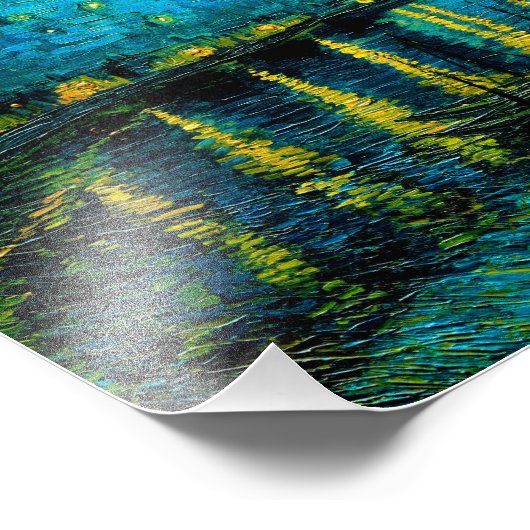 ヴァンゴッホスターリーナイトオーバーザローヌ フォトプリント (角)