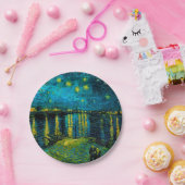 ヴァンゴッホスターリーナイトオーバーザローヌ ペーパープレート (パーティー)