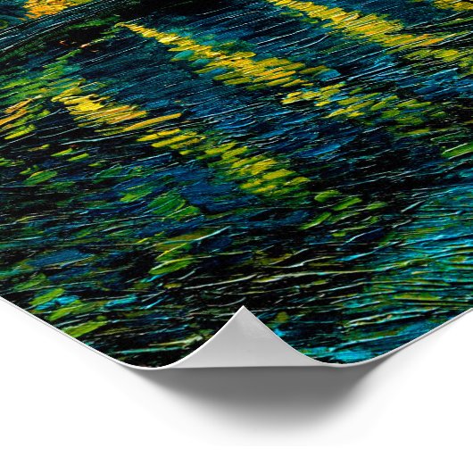 ヴァンゴッホスターリーナイトオーバーザローヌ ポスター (角)