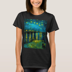 ヴァンゴッホスターリーナイトオーバーザローヌ Tシャツ
