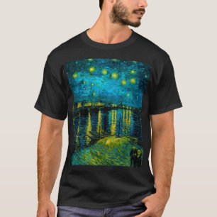 ヴァンゴッホスターリーナイトオーバーザローヌ Tシャツ