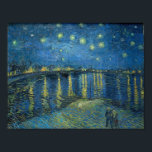ヴァンゴッホスターリーナイトローネ絵画ズ ポスター<br><div class="desc">ヴィンセント・ヴァン・ゴッホ（1853年3月30日–1890年7月29日）は、印象派の画家として有力なオランダである。これは絵画ローネ上空の星空の夜だ。</div>