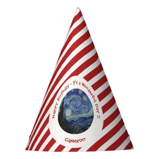ヴァンゴッホズザスタリーナイトパーティーアイテムコレクション パーティーハット (正面)
