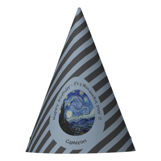 ヴァンゴッホズザスタリーナイトパーティーアイテムコレクション パーティーハット (正面)