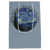 ヴァンゴッホズザスタリーナイトパーティーアイテムコレクション ミディアムペーパーバッグ (裏面)