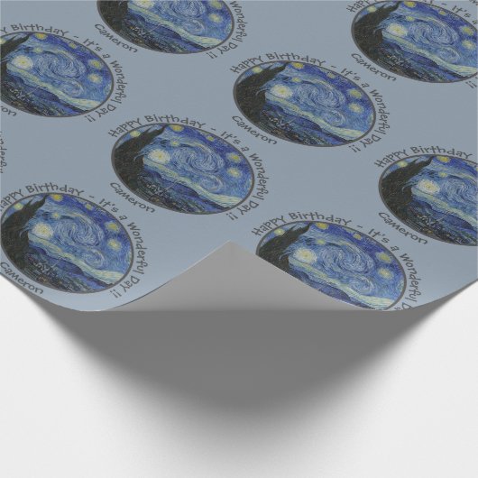 ヴァンゴッホズザスタリーナイトパーティーアイテムコレクション ラッピングペーパー (角)