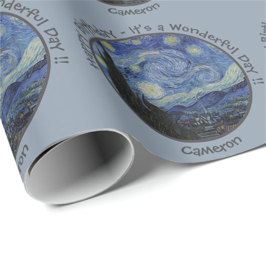 ヴァンゴッホズザスタリーナイトパーティーアイテムコレクション ラッピングペーパー (ロールコーナー)